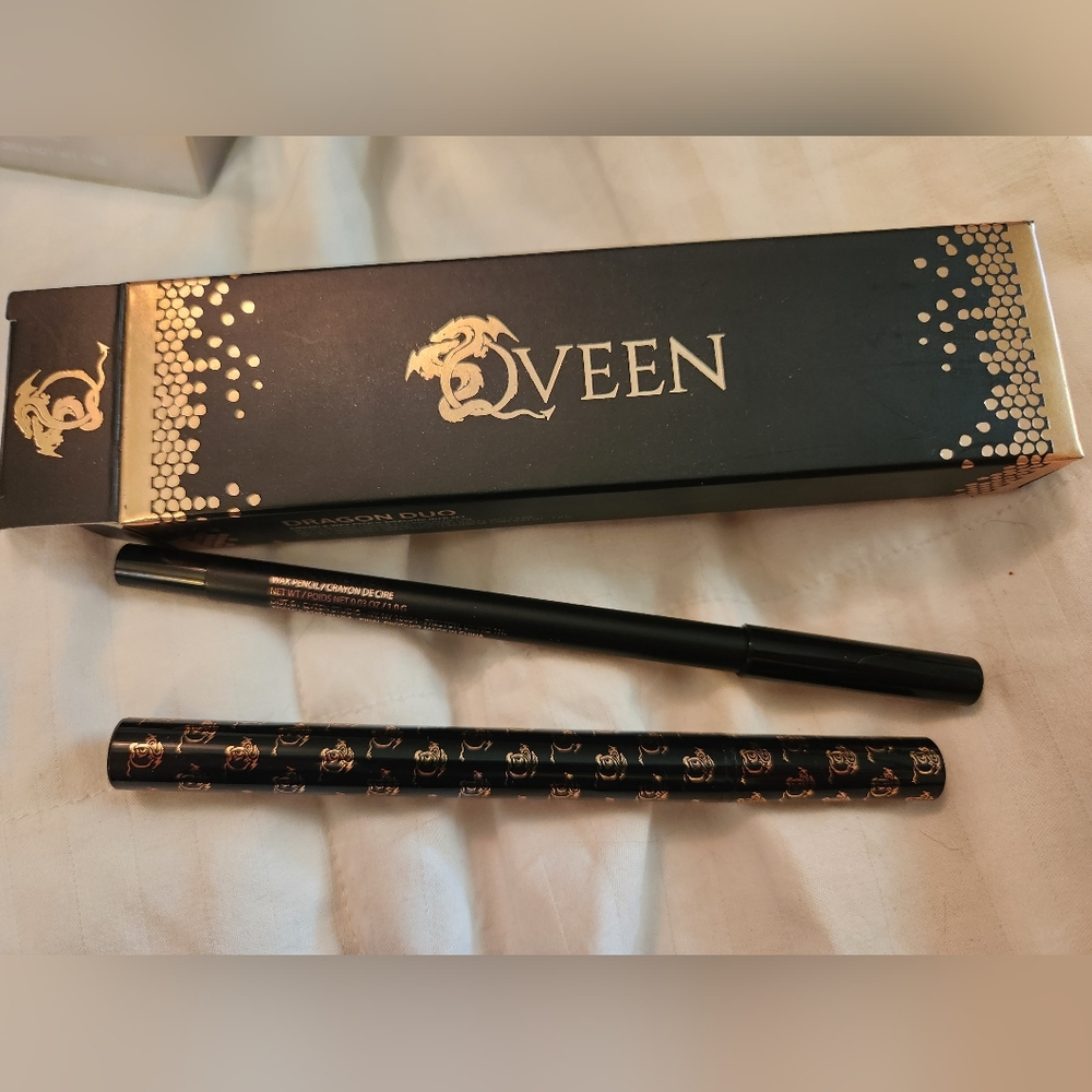 New QVEEN Dragon Duo Liquid+Pencil Eyeliner - Black